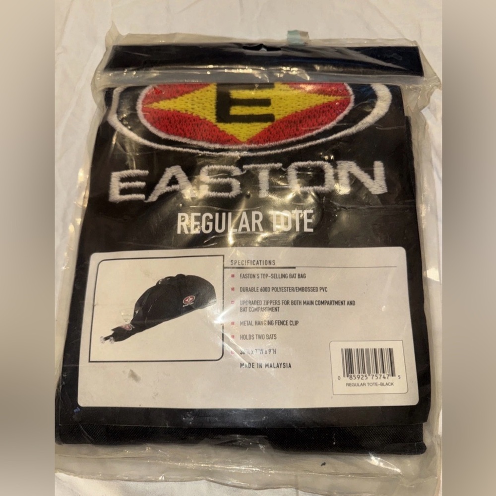 Easton Regular Tote Bat Ball Bag Black Baseball Softball Equipment 36x7x9